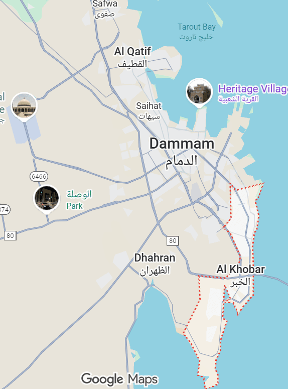 خريطة شبكة التوزيع